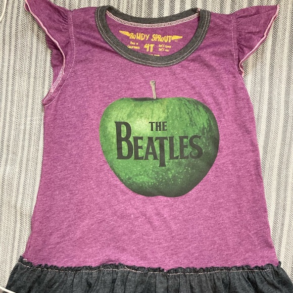 The Beatles Kids Band TShirt Dress Size 4T rowdy sprout authentic designer brand - Picture 14 of 16